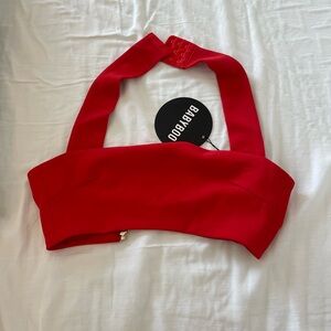 Baby boo halter crop top